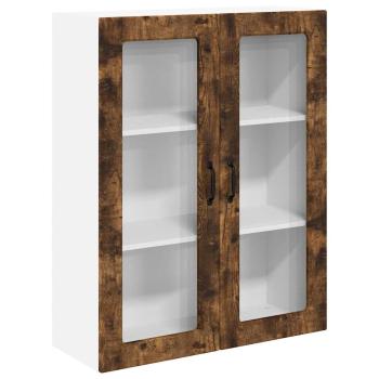 Küchenhängeschrank mit Regal Geräucherte Eiche 80 x 31 x 100 cm