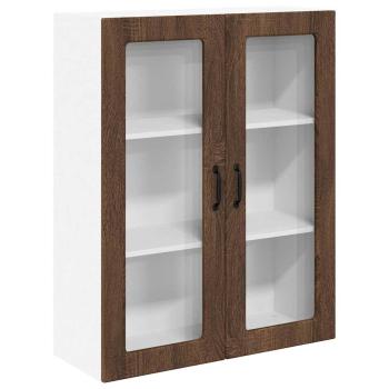 Küchenhängeschrank mit Tür Braun Eichen-Optik 80 x 31 x 100 cm
