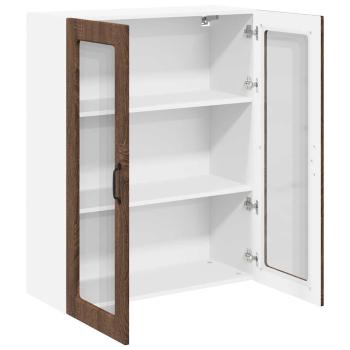 Küchenhängeschrank mit Tür Braun Eichen-Optik 80 x 31 x 100 cm