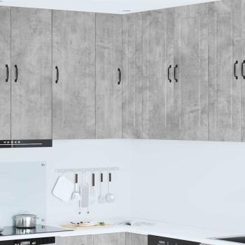 ARDEBO.de - Küchenhängeschrank Beton Grau 57 x 57 x 100 cm Holzwerkstoff