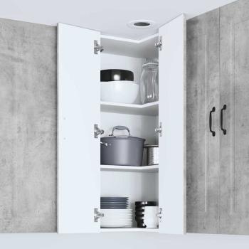 Küchenhängeschrank Beton Grau 57 x 57 x 100 cm Holzwerkstoff