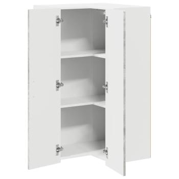 Küchenhängeschrank Beton Grau 57 x 57 x 100 cm Holzwerkstoff