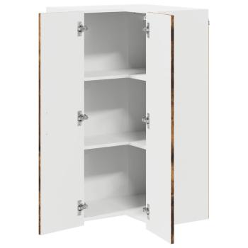 Küchenhängeschrank mit Regal Geräucherte Eiche 57 x 57 x 100 cm