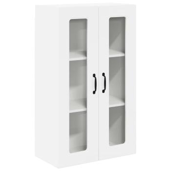 Küchenhängeschrank mit Regal Hochglanz Weiß 60 x 31 x 100 cm