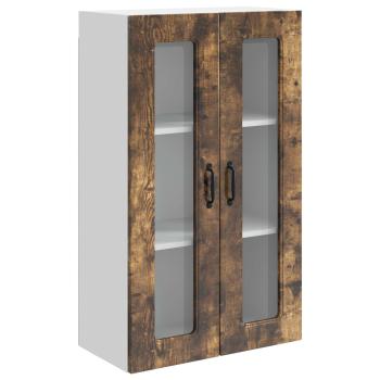 Küchenhängeschrank mit Regal Geräucherte Eiche 60 x 31 x 100 cm