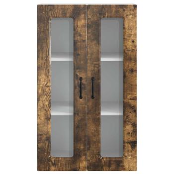 Küchenhängeschrank mit Regal Geräucherte Eiche 60 x 31 x 100 cm