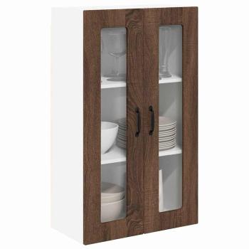 Küchenhängeschrank mit Tür Braun Eichen-Optik 60 x 31 x 100 cm