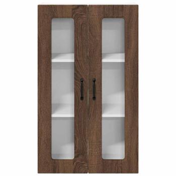 Küchenhängeschrank mit Tür Braun Eichen-Optik 60 x 31 x 100 cm