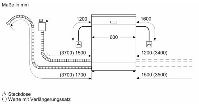 Siemens SN15EW06CS iQ500 Unterbau-Geschirrspüler, 60 cm breit, 14 Maßgedecke, Aqua Stop, varioSpeed Plus, autoOpen dry, emotionLight, Home Connect-App, weiß