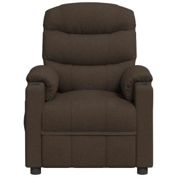 Relaxsessel Dunkelbraun Stoff