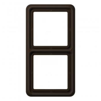 ARDEBO.de Rahmen 4fach, braun, JUNG CD584BR