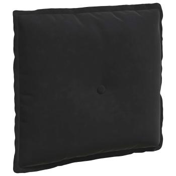 Rücken Kissen Schwarz 50 x 45 cm Cordstoff