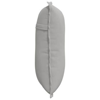 Rücken Kissen Hellgrau 50 x 45 cm Mikrofaserstoff