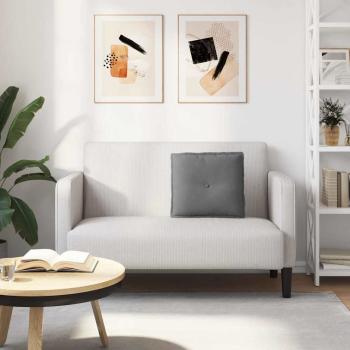 Rücken Kissen Dunkelgrau 50 x 45 cm Mikrofaserstoff