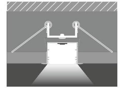 Brumberg P40-30 LED-Einbauprofil, LxBxH: 2000x44,4x24mm, Aluminium eloxiert (53759260)