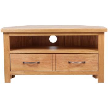 TV-Schrank mit Schublade 88x42x46 cm Massivholz Eiche