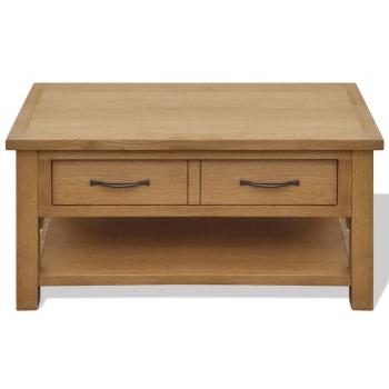 Couchtisch 88x53x45 cm Massivholz Eiche