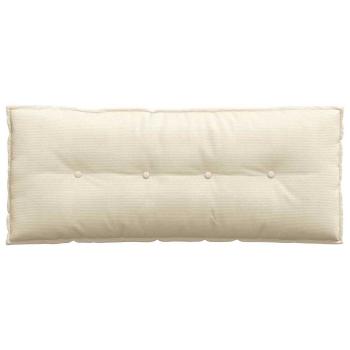Rücken Kissen Creme 120 x 50 cm Cordstoff