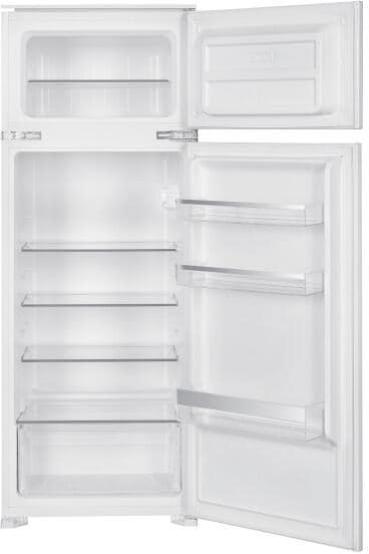 WolkensteinWDD230.4EEB Einbau Kühl-Gefrierkombination, 54 cm breit, Nischenhöhe 145 cm, 205L, Schlepptürtechnik, 4 Sterne, weiß