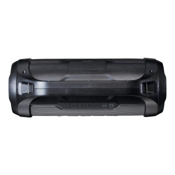 Spritzwassergeschützter Bluetooth®-Lautsprecher mit FM-Radio, USB, SD und Party-Licht Schwarz