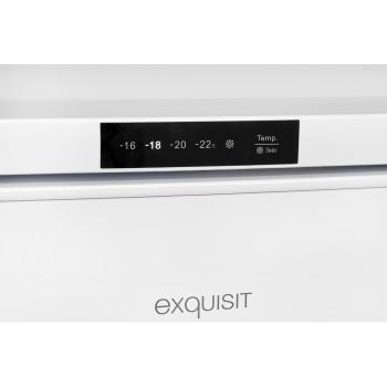 Exquisit GS81-HE-010D Stand Gefrierschrank, 56 cm breit, 85 L, Display, weiß