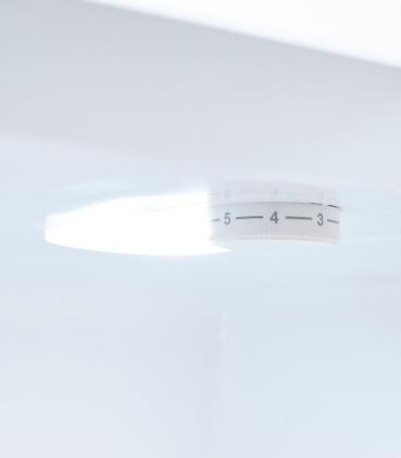 Exquisit KGC265-70-040D Stand Kühl-Gefrierkombination, 54,5 cm breit, 262 L, LED-Beleuchtung, inoxlook-az