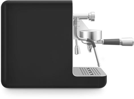Smeg EMC02BLMEU Espresso-Kaffeemaschine Minipro, 1700 W, Dreifacher Thermoblock, LCD-Display, Timer Bezugszeit, Siebträger Ø58 mm, schwarz-matt