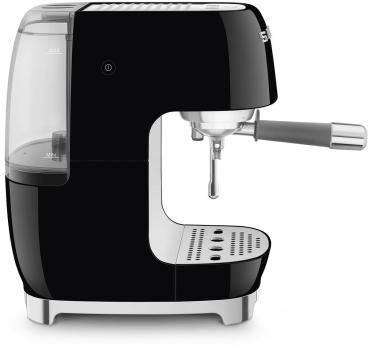Smeg ECF03BLEU 50"s Style Premium-Siebträger-Espressomaschine, 1.650 W, 15 bar, Thermoblock-Heizsystem, Cappuccino-Dampffunktion, Cold Brew Funktion, 1,4 l Wassertank, schwarz