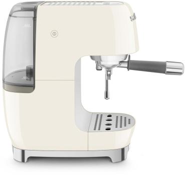 Smeg ECF03CREU 50"s Style Premium-Siebträger-Espressomaschine, 1.650 W, 15 bar, Thermoblock-Heizsystem, Cappuccino-Dampffunktion, Cold Brew Funktion, 1,4 l Wassertank, Creme