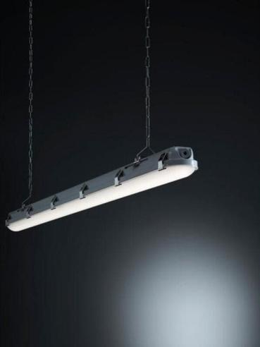 Brumberg HUMID ONE PRO LED-Feuchtraum-Wannenleuchte, 38W, 4900lm, 4000K, IP65, IK08, DALI dimmbar, 1190mm, grau (78114114)