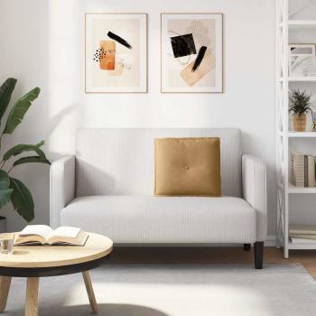 Rücken Kissen Braun 50 x 45 cm Cordstoff