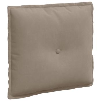 Rücken Kissen Taupe 50 x 45 cm Mikrofaserstoff