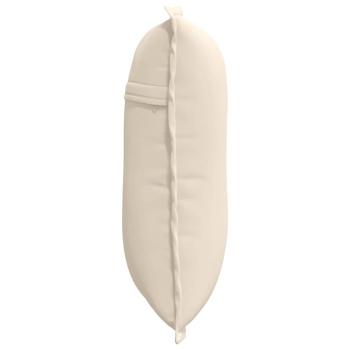 Rücken Kissen Beige 50 x 45 cm Mikrofaserstoff