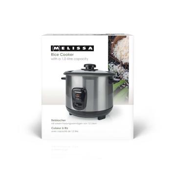 Reiskocher | 1,0 l | 400 W | Antihaftbeschichtung | Abnehmbare Schüssel | Dampfgareinsatz | Warmhaltefunktion | Automatische Abschaltung