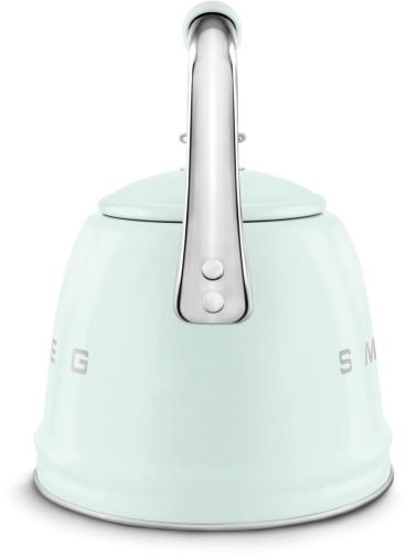 Smeg WKF01PG 50"s Style, Wasserkessel, 2,3 l Fassungsvermögen, für alle Herdarten inkl. Induktion, autom. öffnende Pfeife, leicht aufklappbarer Ausguss, pastellgrün
