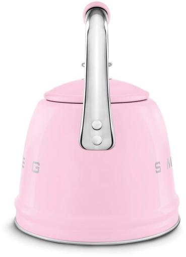 Smeg WKF01PK 50"s Style, Wasserkessel, 2,3 l Fassungsvermögen, für alle Herdarten inkl. Induktion, autom. öffnende Pfeife, leicht aufklappbarer Ausguss, cadillac pink