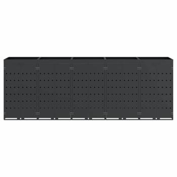 Wagenmüllbehälter für 5 Behälter Anthrazit