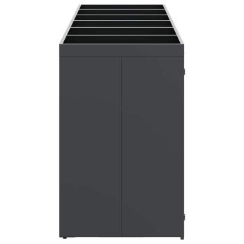 Wagenmüllbehälter für 6 Behälter Anthrazit