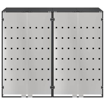 Wagenmüllbehälter für 3 Behälter Anthrazit