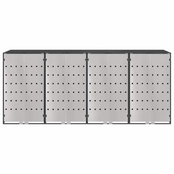 Wagenmüllbehälter für 3 Behälter Anthrazit