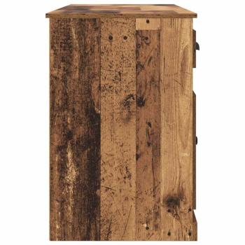 Schreibtisch mit Schrank mit Tür Altholz 154,5 x 50 x 75 cm