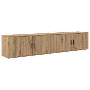 Wand-TV-Schrank Set 2 pcs Artisan-Eiche 100 x 34,5 x 40 cm