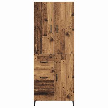 Hochboard Wandmontiert Altholz 69,5 x 34 x 180 cm Holzwerkstoff