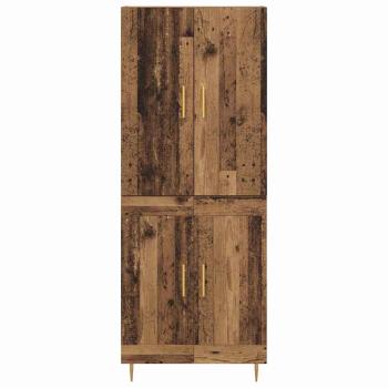 Hochboard Wandmontiert Altholz 69,5 x 34 x 180 cm Holzwerkstoff