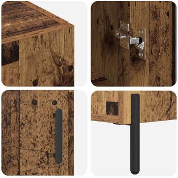 Hochboard Wandmontiert Altholz 69,5 x 34 x 180 cm Holzwerkstoff