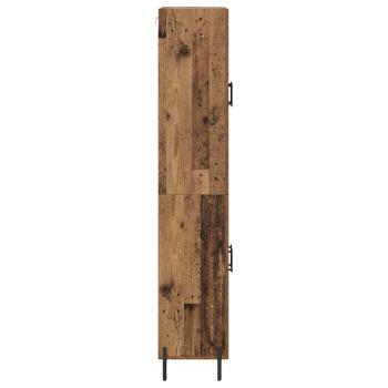 Hochboard Wandmontiert Altholz 69,5 x 34 x 180 cm Holzwerkstoff
