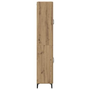 Hochboard Artisan-Eiche 69,5 x 34 x 180 cm Holzwerkstoff