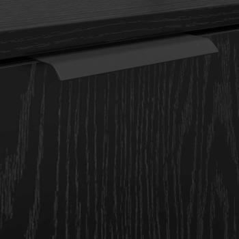 Badezimmerschrankset 3 pcs Schwarz Eichen-Optik Holzwerkstoff