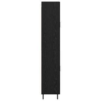 Hochboard 2 pcs Schwarz Eichen-Optik 69,5 x 34 x 180 cm