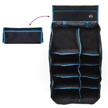 Hängender Zeltorganizer mit 10 Taschen mit Speicher Schwarz